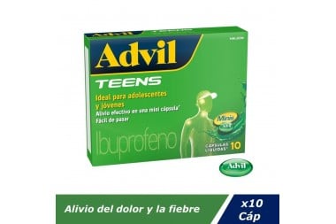 Advil Teens Minis 10 Cápsulas liquidas