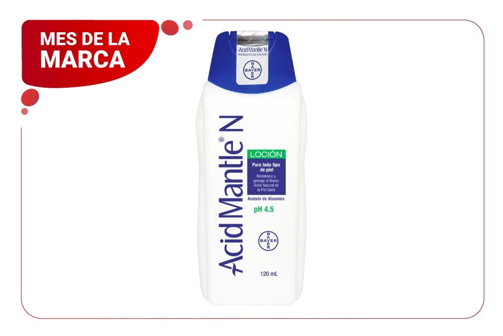 Loción Acid-Mantle N PH 4.5 Para Todo Tipo de Piel 120 Ml