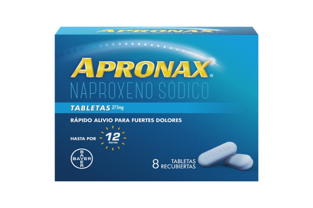 Apronax Rápido Alivio 8 Tabletas Recubiertas