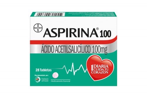 Aspirina 100 Mg Caja Con 28...