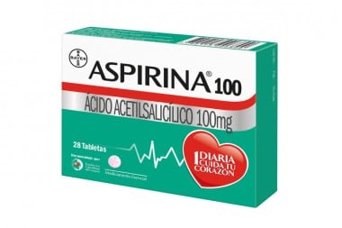 Aspirina 100 Mg Caja Con 28 Tabletas