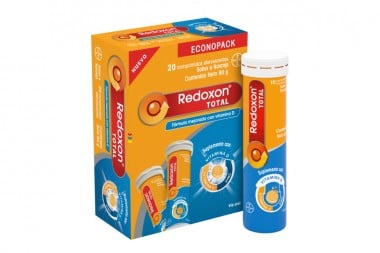 Redoxon Total Sabor Naranja 20 Tabletas Efervescentes