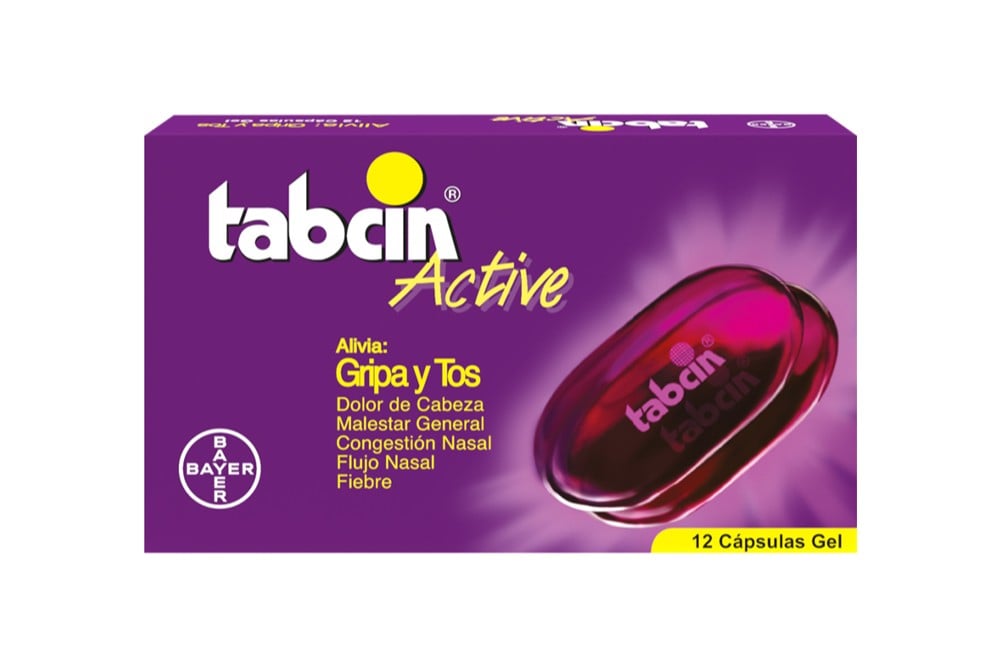 Tabcin Active Gripa Y Tos 12 Cápsulas Gel