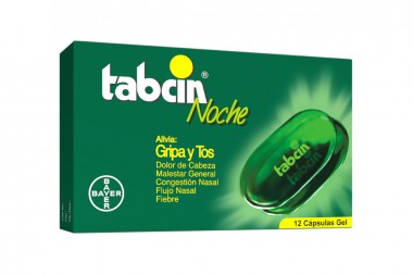 Tabcin Noche Gripa Y Tos 12 Cápsulas Gel