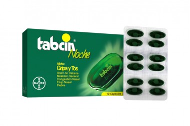 Tabcin Noche Gripa Y Tos 12 Cápsulas Gel