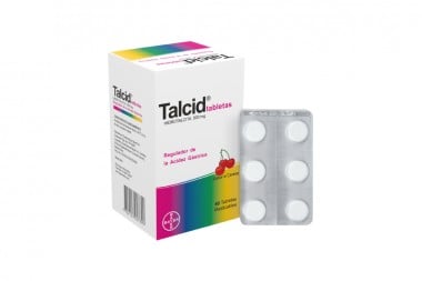 Talcid 500 Mg Sabor A Cereza 60 Tabletas Masticables
