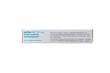 Escitavitae 20 Mg Oral Caja Con 28 Tabletas Recubiertas