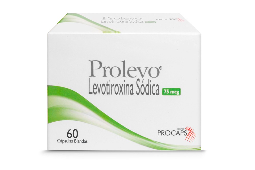 Prolevo Levotiroxina Sódica 75 Mcg 60 Cápsulas Blandas