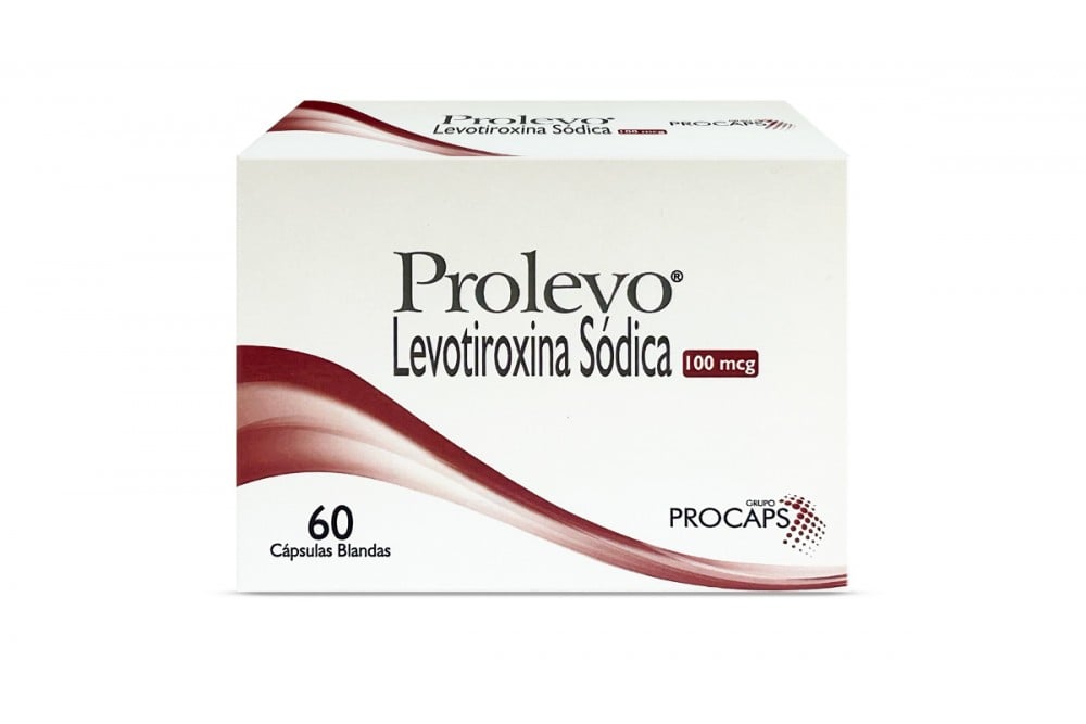 Prolevo Levotiroxina Sódica 100 Mcg 60 Cápsulas Blandas