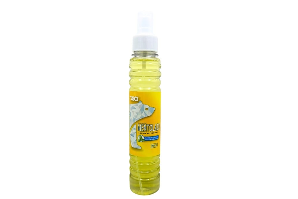 Alcohol Mentolado OSA Amarillo 200 Ml