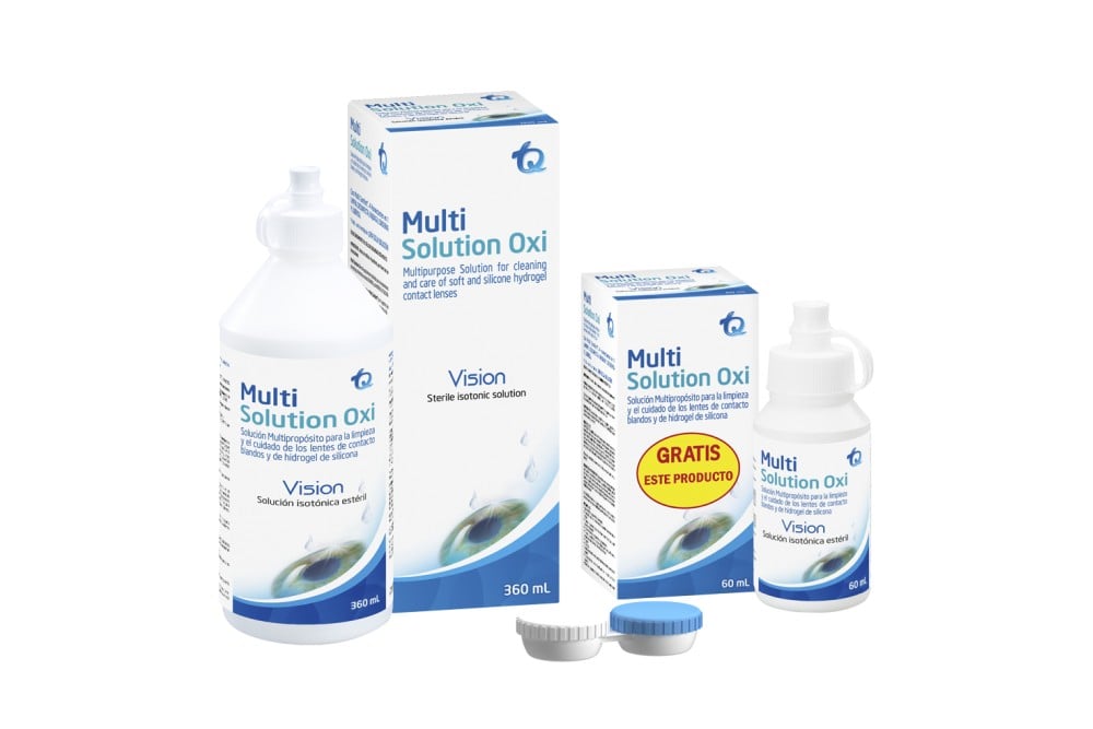 Oferta Solución Isotónica Estéril Multi Solution Oxi 360 Ml + Gratis 60 Ml