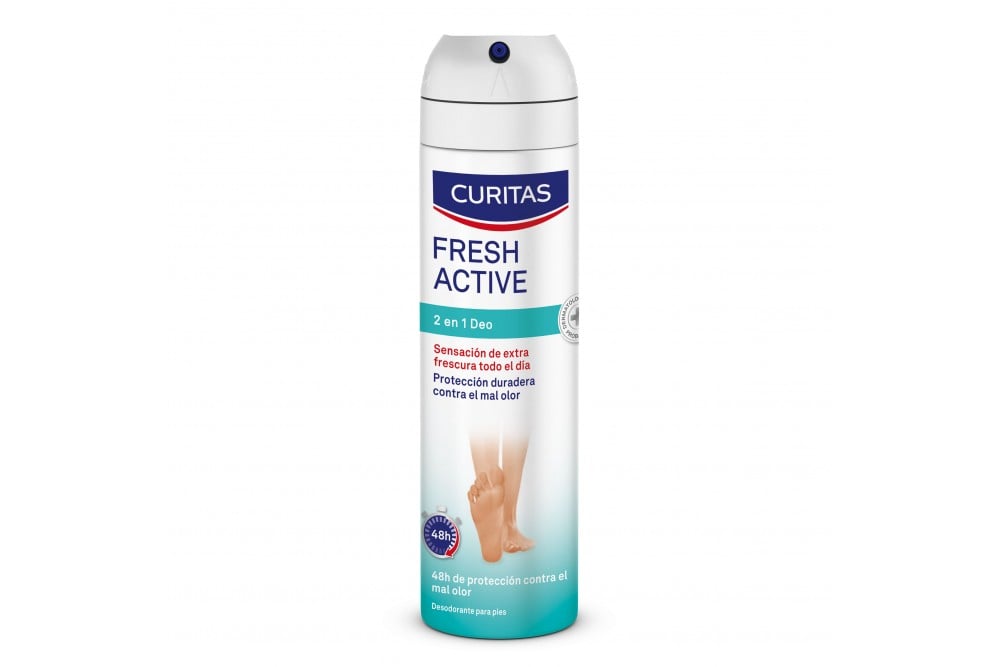 Desodorante Para Pies Curitas Fresh Active En Spary 150 Ml