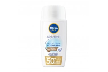 Protector Solar Nivea Sun Ultra Ligero Spf 50 Tono Medio 40 Ml
