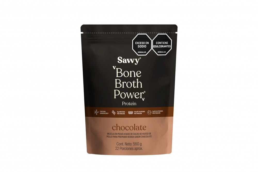 Mezcla A Base De Caldo De Hueso De Pollo Bone Broth Chocolate Doypack 560 G