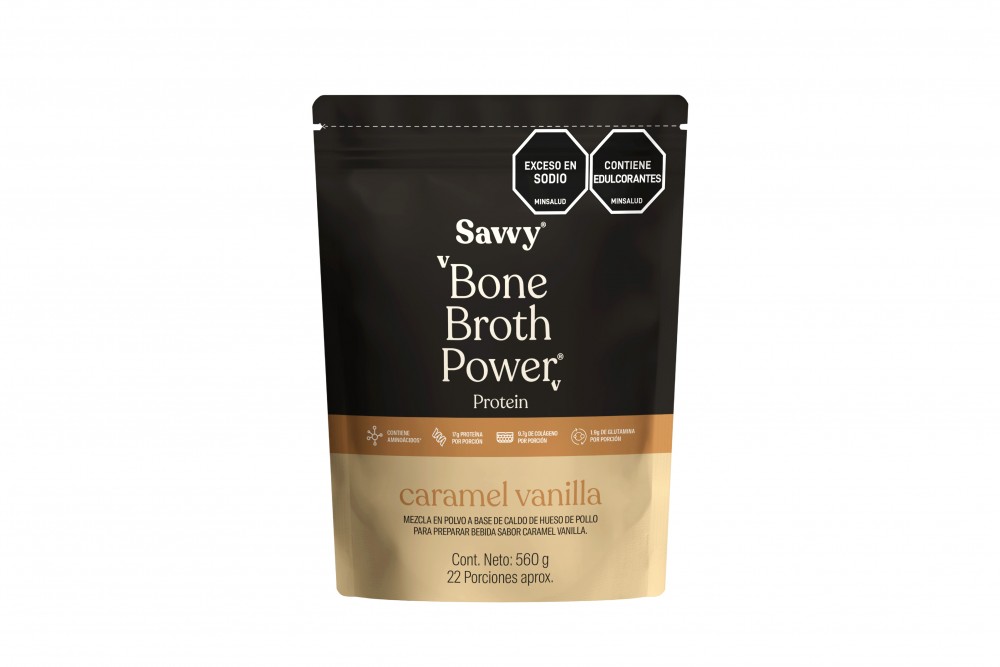 Mezcla A Base De Caldo De Hueso De Pollo Bone Broth Caramel Vanilla Doypack 560 G