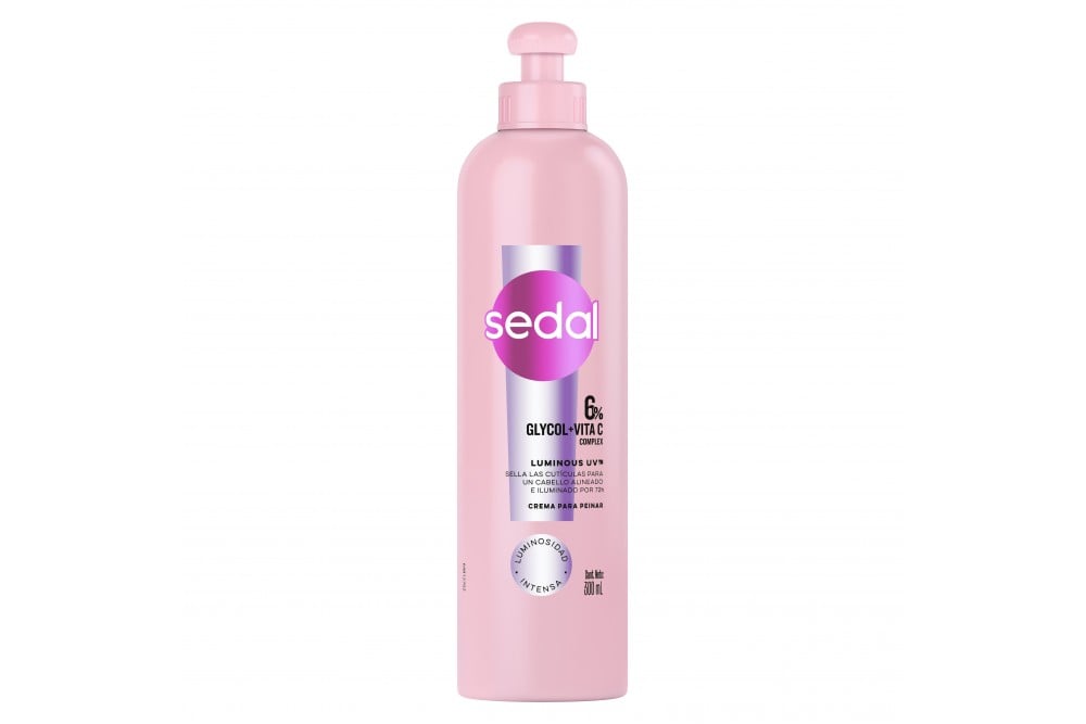 Crema Para Peinar Sedal Glycol Vita C Luminous Uv 300 Ml