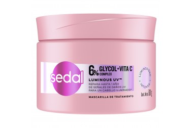 Mascarilla De Tratamiento Capilar Sedal Glycol Vita C Luminous Uv 300 G