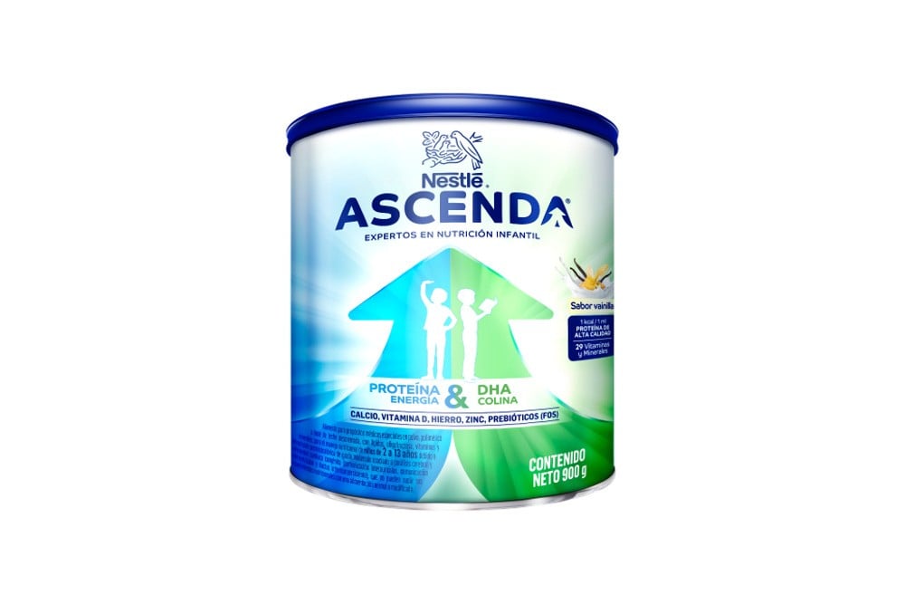 Suplemento Nutricional Ascenda Infantil Sabor Vainilla 900 G