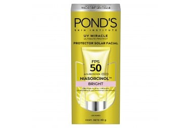 Protector Solar Ponds Uv Miracle Facial Spf 50 Brillante 40 G