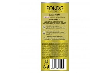 Protector Solar Ponds Uv Miracle Facial Spf 50 Brillante 40 G