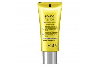 Protector Solar Ponds Uv Miracle Facial Spf 50 Brillante 40 G