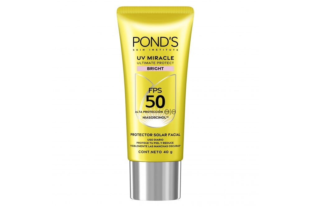 Protector Solar Ponds Uv Miracle Facial Spf 50 Brillante 40 G
