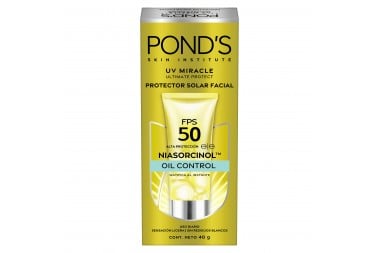 Protector Solar Ponds Uv Miracle Facial Fps 50 Oil Control 40 G