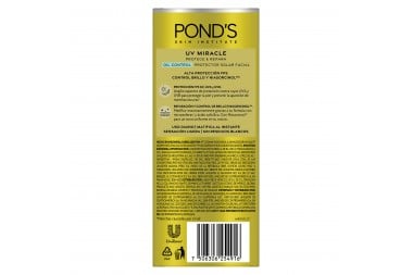 Protector Solar Ponds Uv Miracle Facial Fps 50 Oil Control 40 G