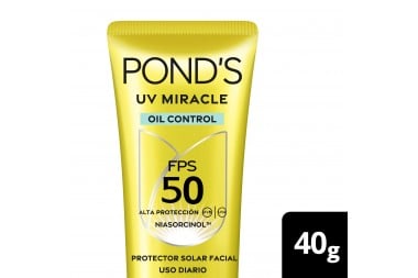 Protector Solar Ponds Uv Miracle Facial Fps 50 Oil Control 40 G