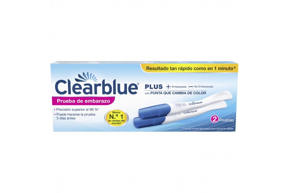 Prueba De Embarazo Clearblue Doble Confirmación 2 Pruebas
