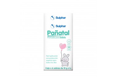 Pomada Para Bebes Pañatal 6 Sobres de 12 G C/U