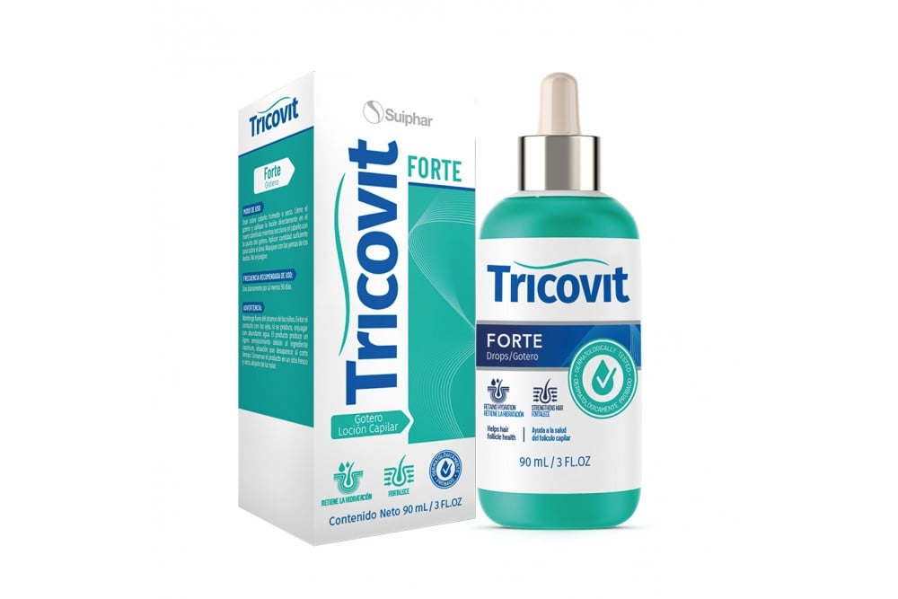 Loción Capilar Tricovit Forte En gotas 90 Ml