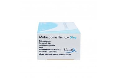 Mirtazapina Humax 30 Mg 10 Tabletas Recubiertas