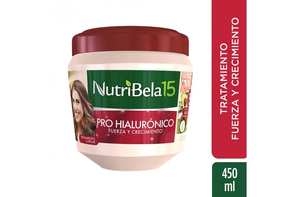 Tratamiento Capilar Nutribela Pro Hialurónico Fuerza y Crecimiento 450 Ml
