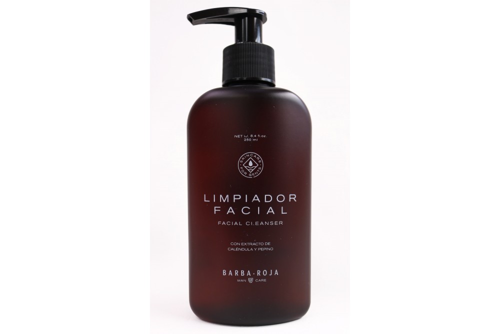 Limpiador Facial Barba Roja Con Extracto de Caléndula y Pepino 250 Ml