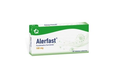 Alerfast Fexofenadina Clorhidrato180 Mg 10 Tabletas Cubiertas