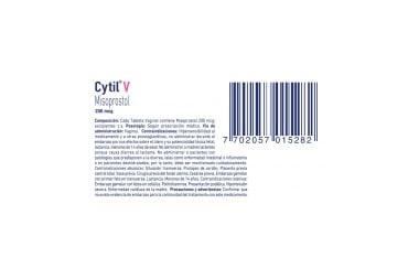Cytil V Misoprostol 200 Mcg12 Tabletas Vaginales