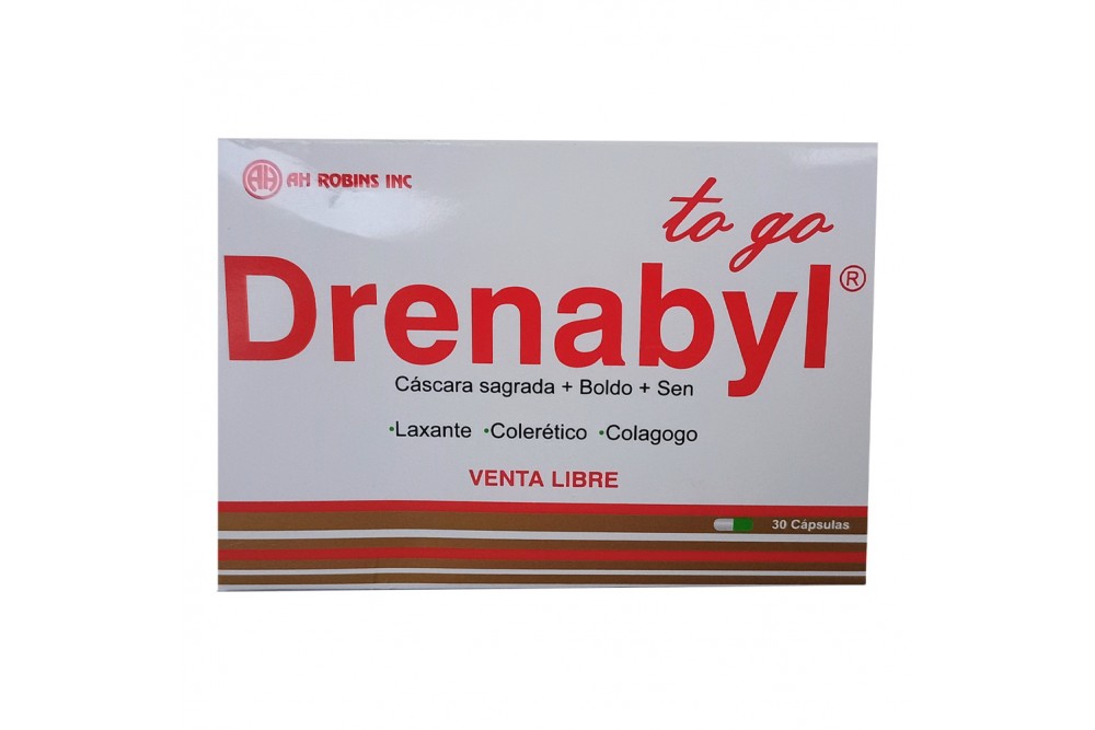 Drenabyl To Go Cascada Sagrada + Boldo + Sen 30 Cápsulas