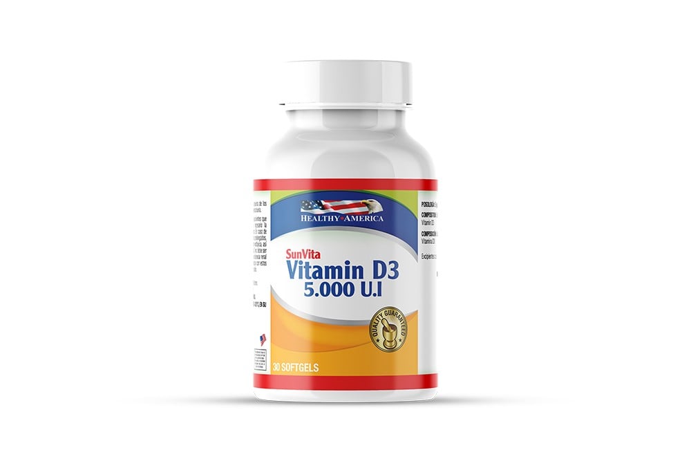 Vitamina D3 Healty America U.I 5000 100 Softgel