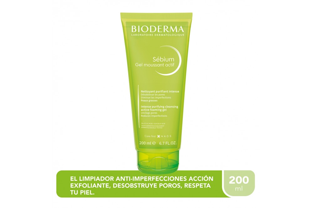 Gel Limpiador Purificante Sebium Bioderma 200 Ml