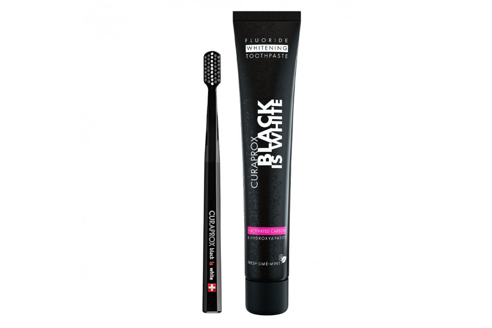 Crema Dental Cepillo Curaprox Black And White 90 Ml