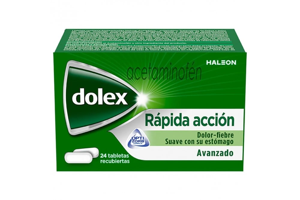 Dolex Avanzado 500 Mg Rápida Acción 24 Tabletas Recubiertas