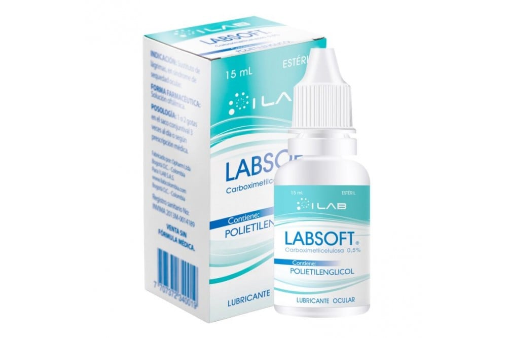 Lubricante Visual Labsoft 0,5 % Con 15 Ml