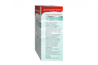 Gel Vaginal Gynocanesten Balance 7 Tubos con 5 Ml C/U