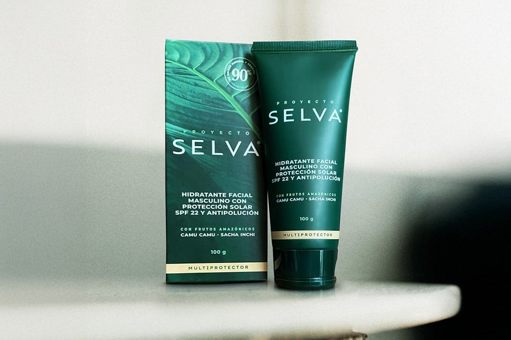 Hidratante Facial Masculino Proyecto Selva Con Spf 22 Antipolución 100 G