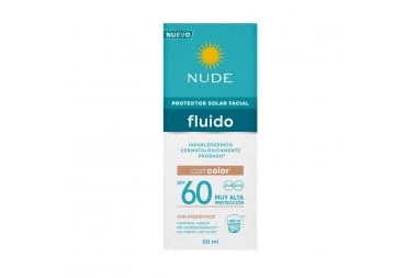 Protector Solar Facial Nude Spf 60 Con Color 50 Ml
