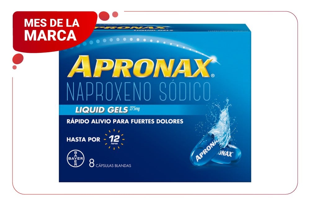 Apronax Rápido Alivio 8 Cápsulas Líquidas
