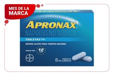 Apronax Rápido Alivio 8 Tabletas Recubiertas