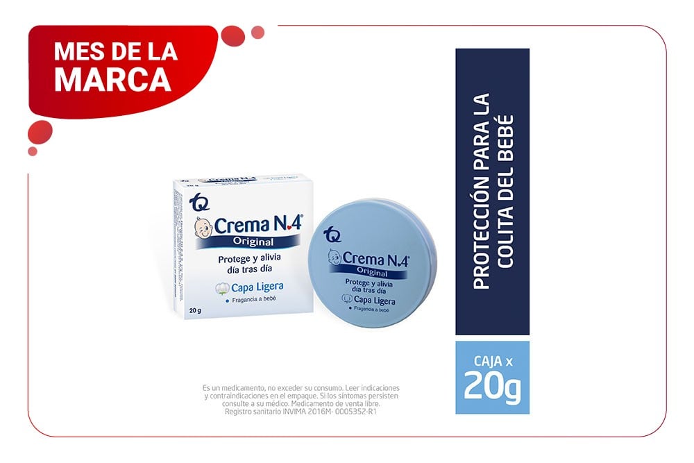 Crema N.º 4 Original Caja Frasco Con 20 G