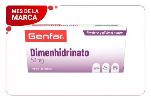 Dimenhidrinato 50 Mg Genfar...